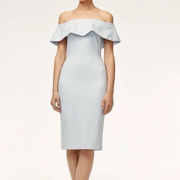 Babaton/Aritzia off the shoulder midi dress - Picture 1 of 5